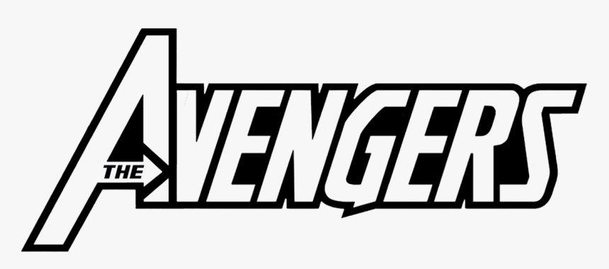 Avengers Title Black And White, HD Png Download, Free Download