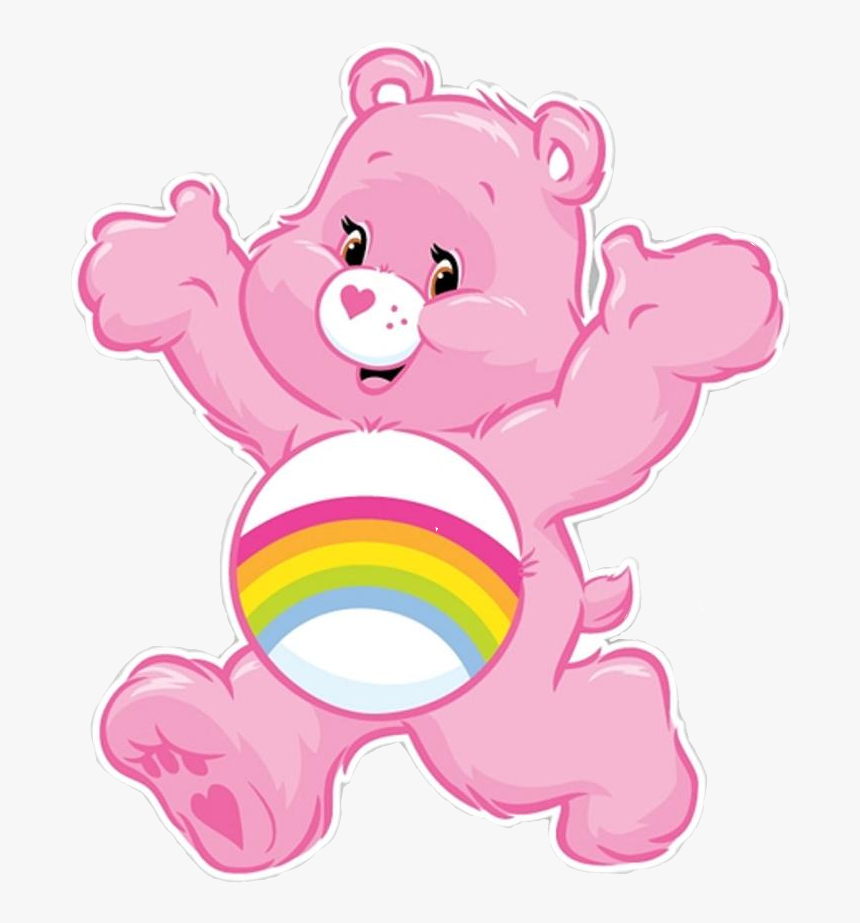 #carebear #pink #care #bear #sticker #cute #tvshow - Care Bears Png, Transparent Png, Free Download