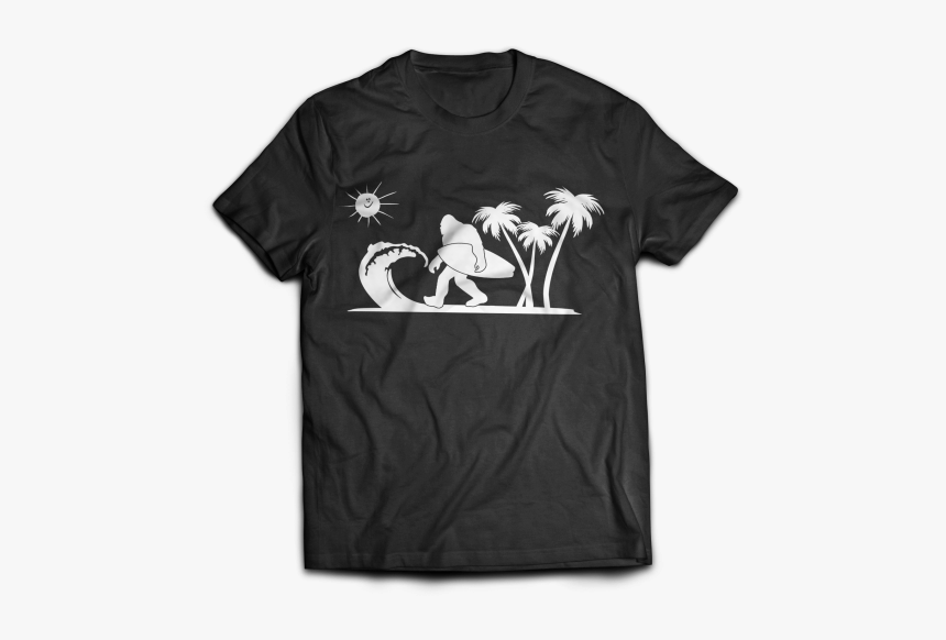 Mockup Bigfoot Silhouette - T-shirt, HD Png Download, Free Download