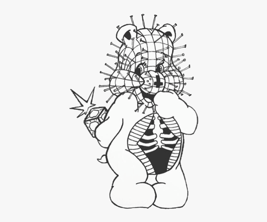 #mine #givecredit Carebear #care #bears #hellraiser - Care Bear Drawing, HD Png Download, Free Download