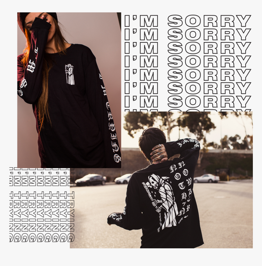 I"m Sorry I"m Trying Longsleeve"
 Class="lazyload Lazyload - Pattern, HD Png Download, Free Download