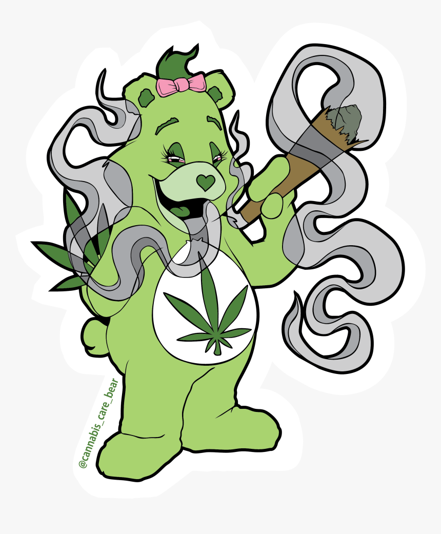 Image Of Ms - Cannabis Care Bear, HD Png Download, Free Download