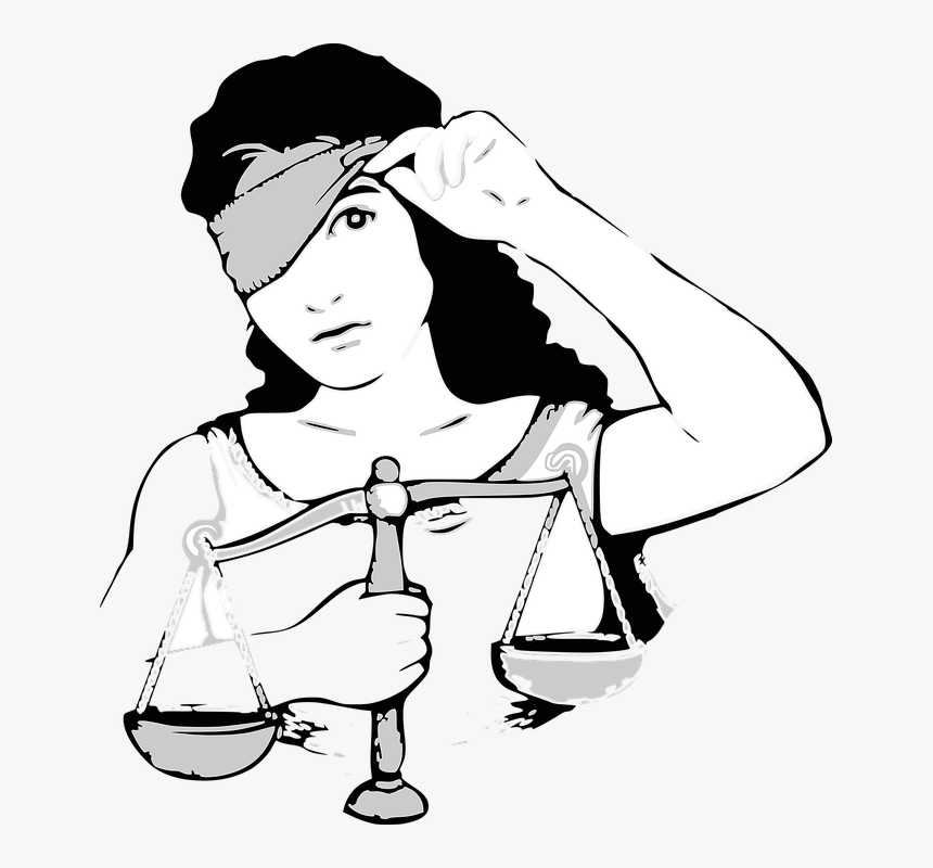 Lady Of Justice Cartoon, HD Png Download, Free Download