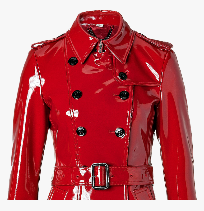 Lacquer Red Raincoat Burberry, HD Png Download, Free Download