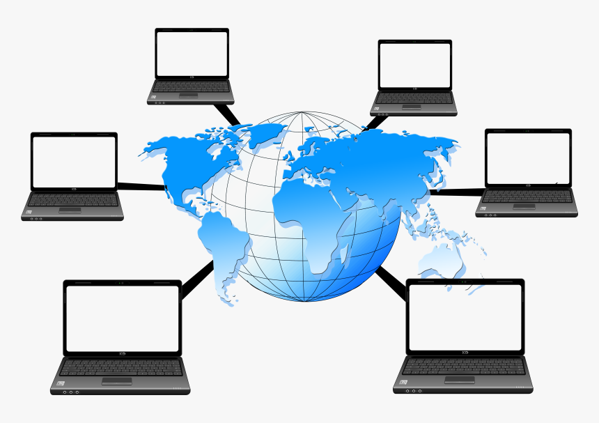 Transparent Computer Network Clipart - Computer Network Transparent Background, HD Png Download, Free Download