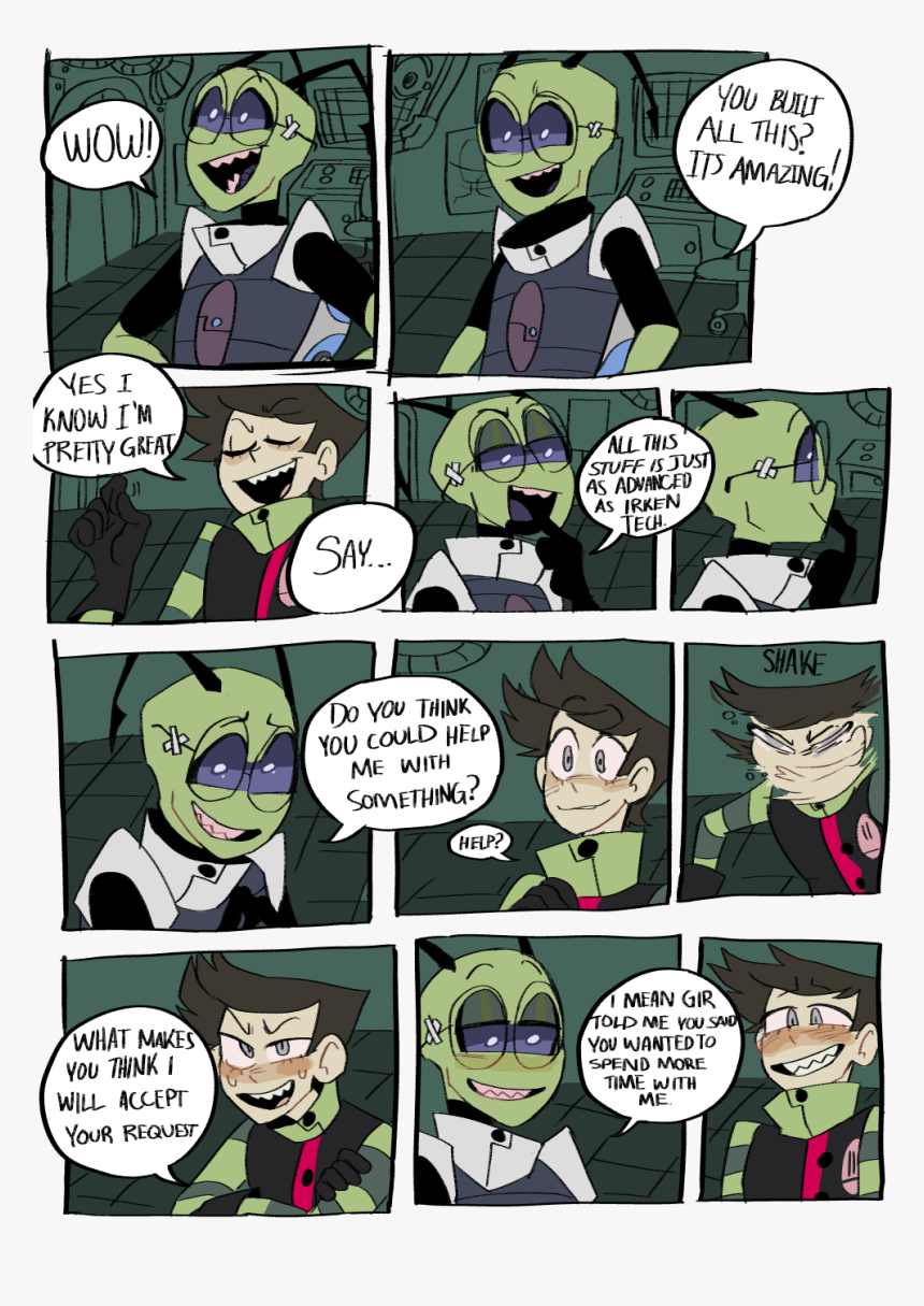 I"m Sorry I Just Love Looking At This Human Zim , Png - Invader Zim Zadr Comic Zadr, Transparent Png, Free Download