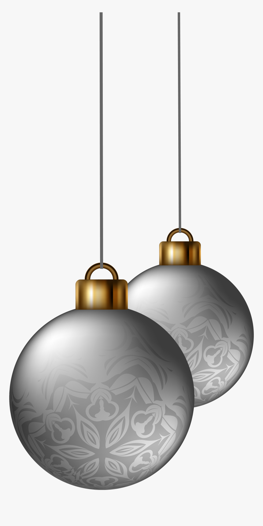 Christmas Tree Balls Png Image Transprent Free - Silver Christmas Balls In Trees, Transparent Png, Free Download