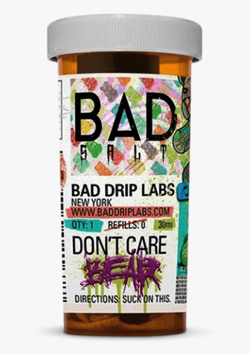 Bad Drips Dont Care Bear Nic Salt - Bee, HD Png Download, Free Download