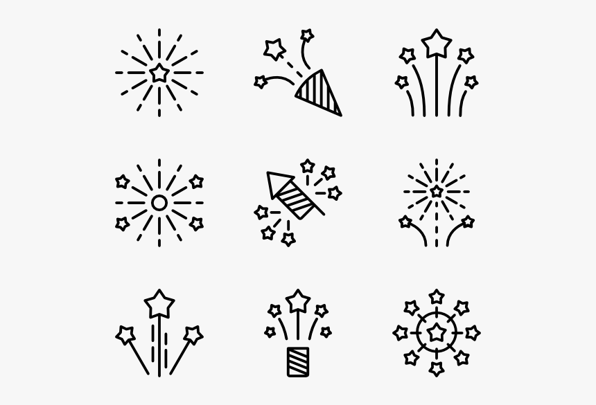 Fireworks - Transparent Background Firework Icon, HD Png Download, Free Download