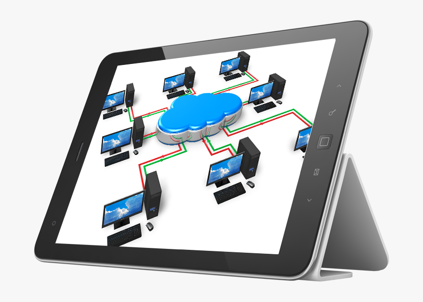 Cloud Computing And Computer Networking Concept - Computers Connected To Each Other, HD Png Download, Free Download