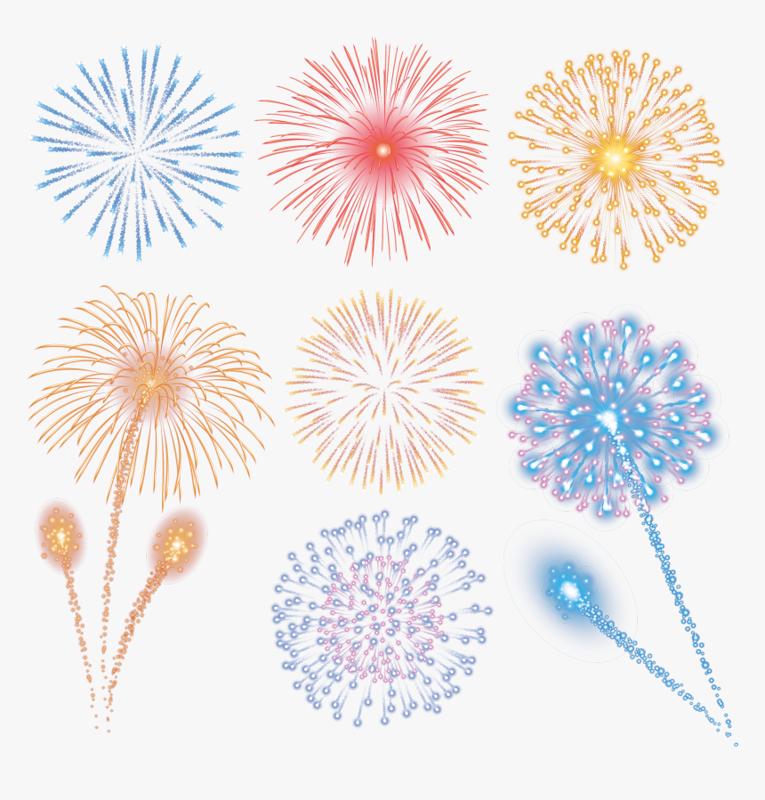 Fireworks Picture Fireworks Vector Material Png Download - Fireworks Png, Transparent Png, Free Download