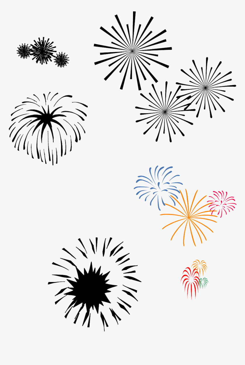 Vector Fireworks Png Download - Fireworks, Transparent Png, Free Download