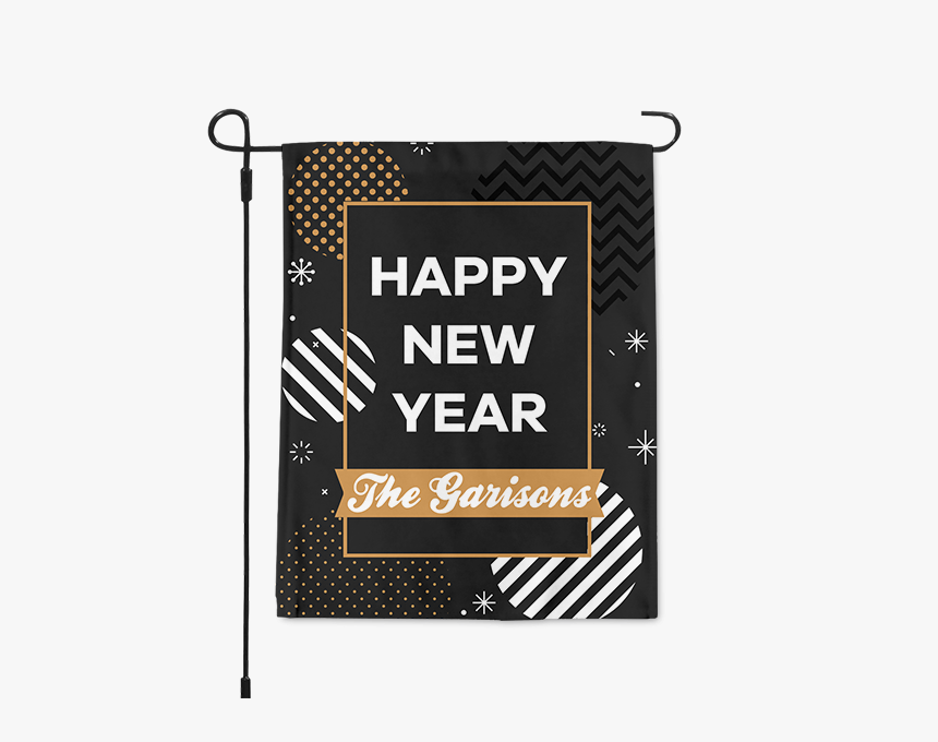 Modern Happy New Year Garden Flag"
title="modern Happy - Doily, HD Png Download, Free Download