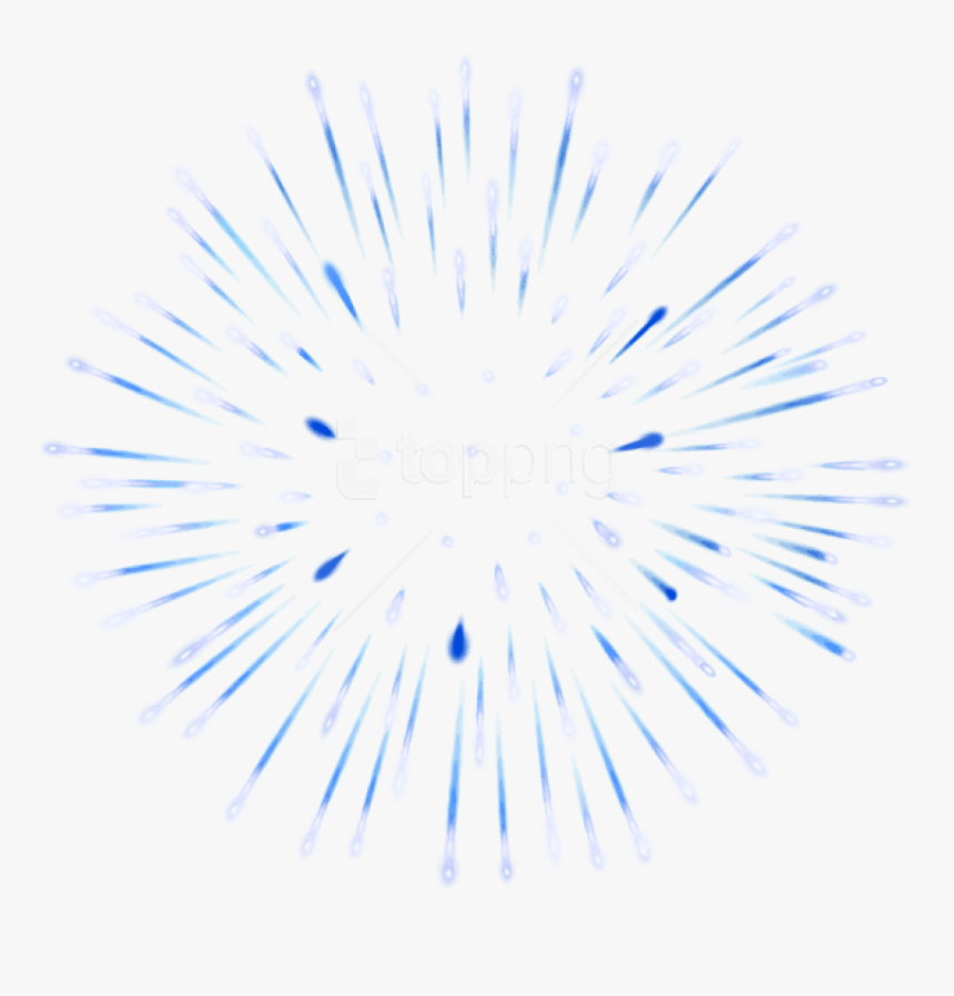 Blue Fireworks Png - Red White And Blue Fireworks Transparent, Png Download, Free Download