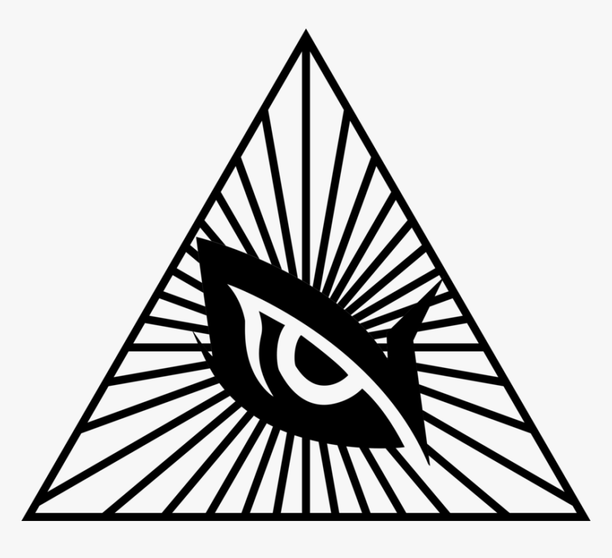 Line Art,triangle,symmetry - Illuminati Symbol, HD Png Download, Free Download