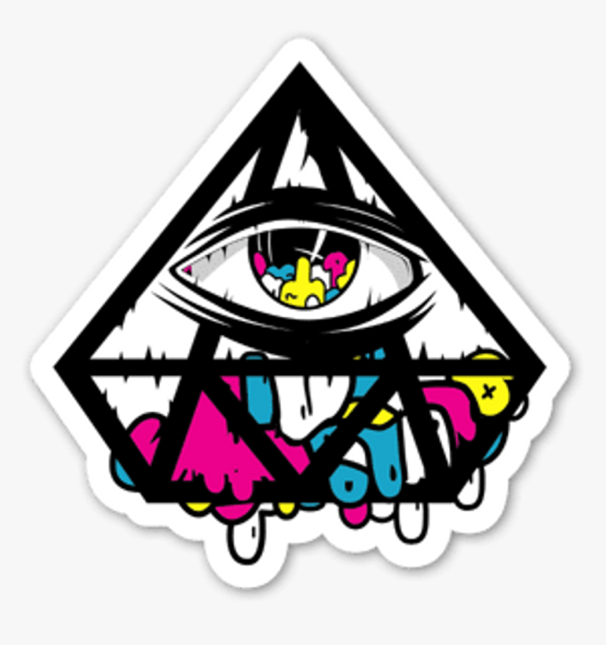 Triangle Clipart Trippy - Imagenes Del Ojo Illuminati, HD Png Download, Free Download