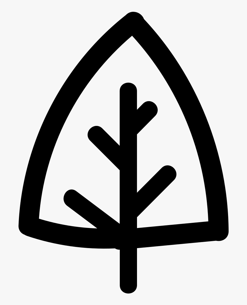 Tree Gross Outline Of Triangular Shape - Icon, HD Png Download, Free Download