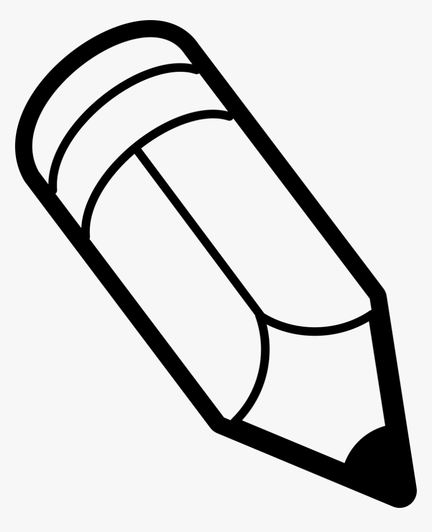 Pencil Of Gross Size Outline - Outline Picture Of Pencil, HD Png Download, Free Download