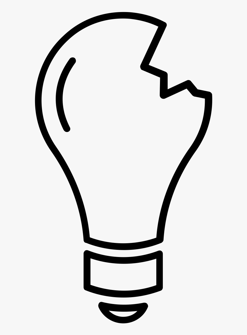 Iot Drives Strategic Diversification, Growth & Differentiation - Broken Light Bulb Drawing, HD Png Download, Free Download