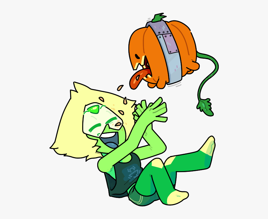 Steven Art,peridot,su Персонажи,pumpkin - Peridot Steven Universe Pumpkin, HD Png Download, Free Download