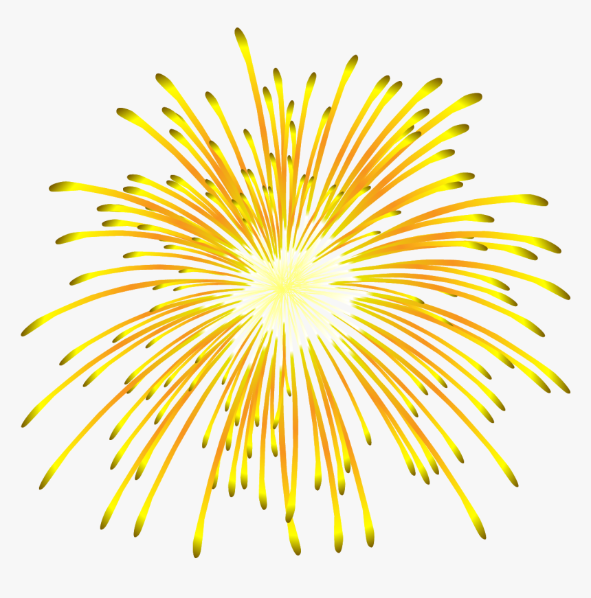 Gold Fireworks Png, Transparent Png, Free Download