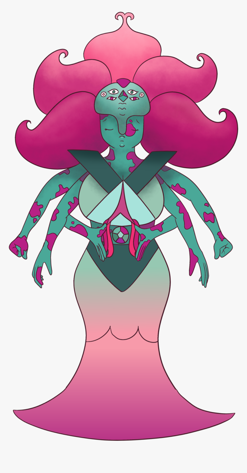 Rose Quartz And Peridot Fusion, HD Png Download, Free Download