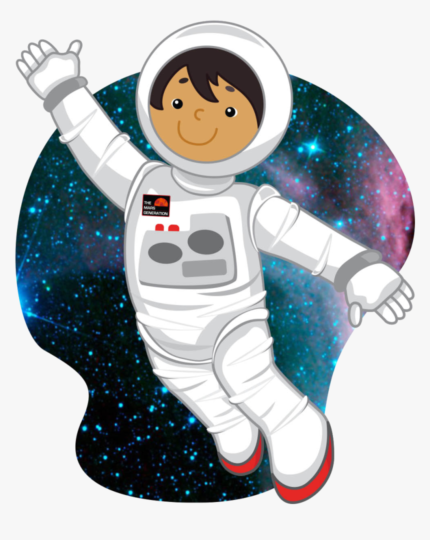 Astronaut Png Mars - Cartoon, Transparent Png, Free Download