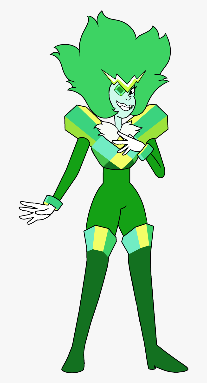 Su Peridot Era 1 , Png Download - Steven Universe Emerald Skin Minecraft, Transparent Png, Free Download