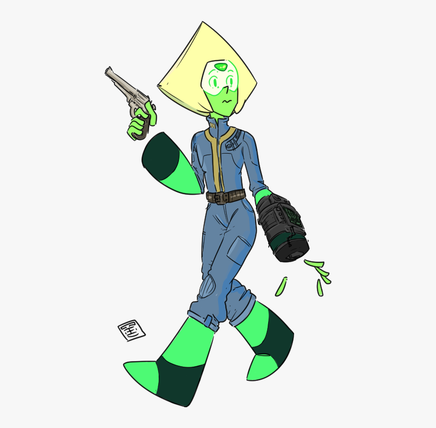 Steven Персонажи,su Art,fallout,фоллаут - Peridot Fallout, HD Png Download, Free Download