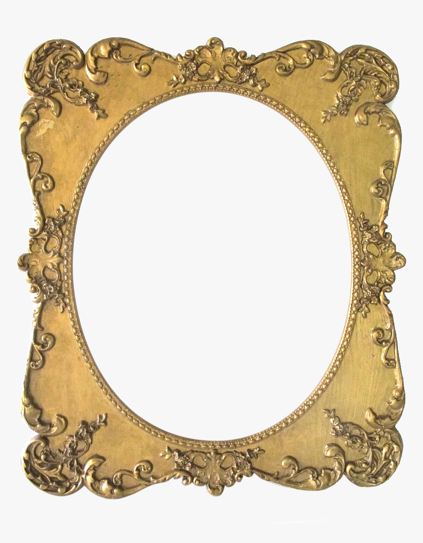 Transparent Vintage Frames Png - Ornate Gold Oval Frame, Png Download, Free Download