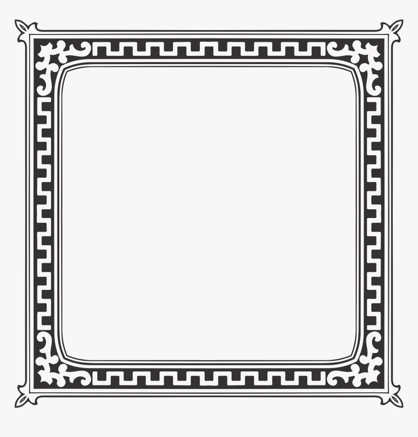 Vintage Decorative Ornamental Frame Icons Free And - Framed Paper For Drawing, HD Png Download, Free Download