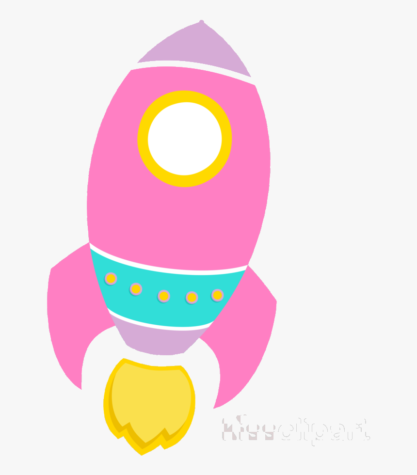 Rocket Ship Spacecraft Astronaut Transparent Image - Pink Rocket Ship Clipart, HD Png Download, Free Download