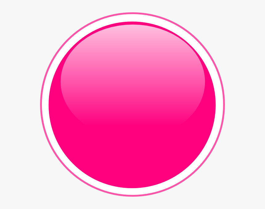 Glossy Pink Circle Button Svg Clip Arts - Vector Png Circle Design, Transparent Png, Free Download