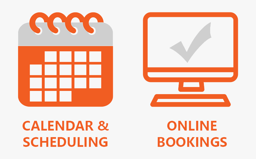 Calendar Icon And Online Bookings Icon - Online Booking Icon Png, Transparent Png, Free Download