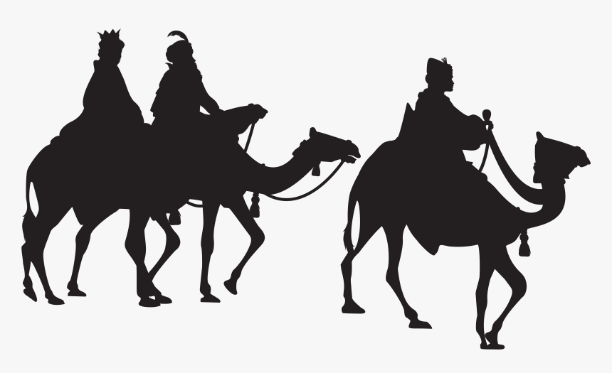 Epiphany Clip Art - Three Kings Silhouette Png, Transparent Png, Free Download