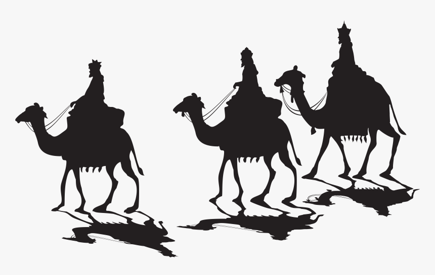 Three Kings Silhouette Png Clip Art - Three Wise Men Png, Transparent Png, Free Download