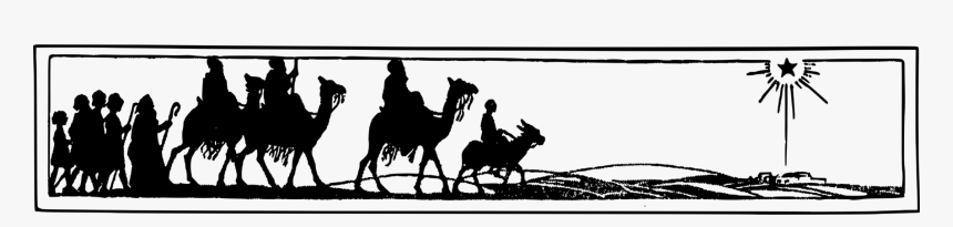 Wisemen Clip Art Black And White, HD Png Download, Free Download