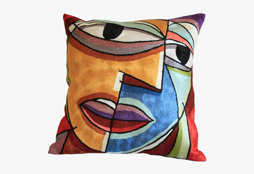 Picasso Face Blue - Cushion, HD Png Download, Free Download