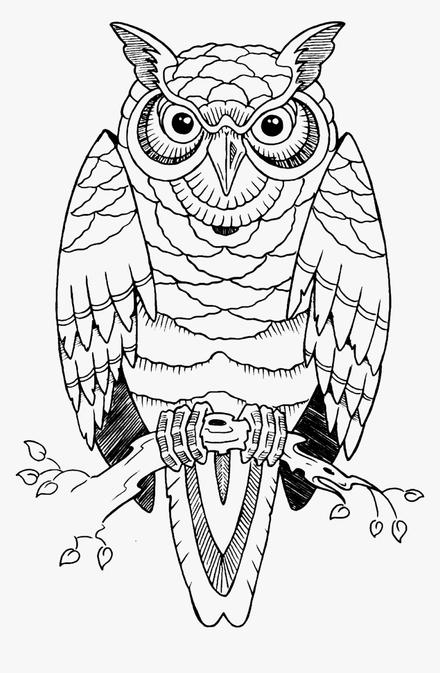 Idea Owl Drawing Tattoo Free Transparent Image Hd Clipart - Traditional Owl Tattoo Design, HD Png Download, Free Download