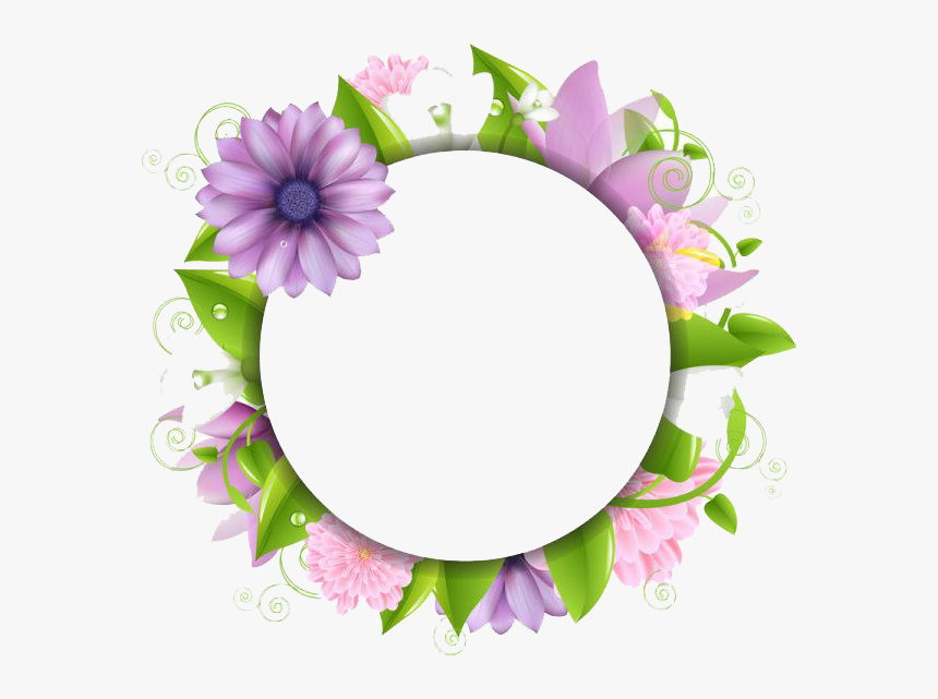 7 2 Flowers Borders Picture - Clip Arts Flowers Border, HD Png Download, Free Download