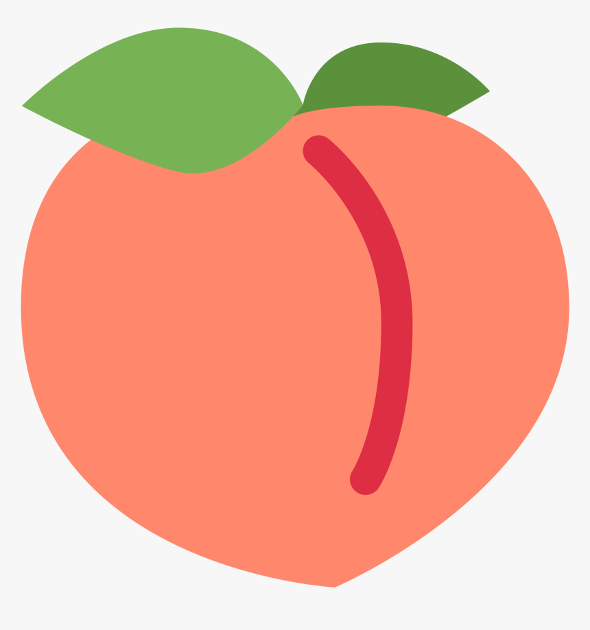 Peach Emoji With Crown Clipart Transparent Download - Twitter Peach Emoji, HD Png Download, Free Download