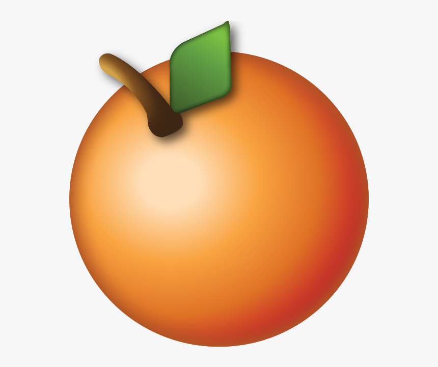 Peach Clipart Emoji - Orange Emoji, HD Png Download, Free Download