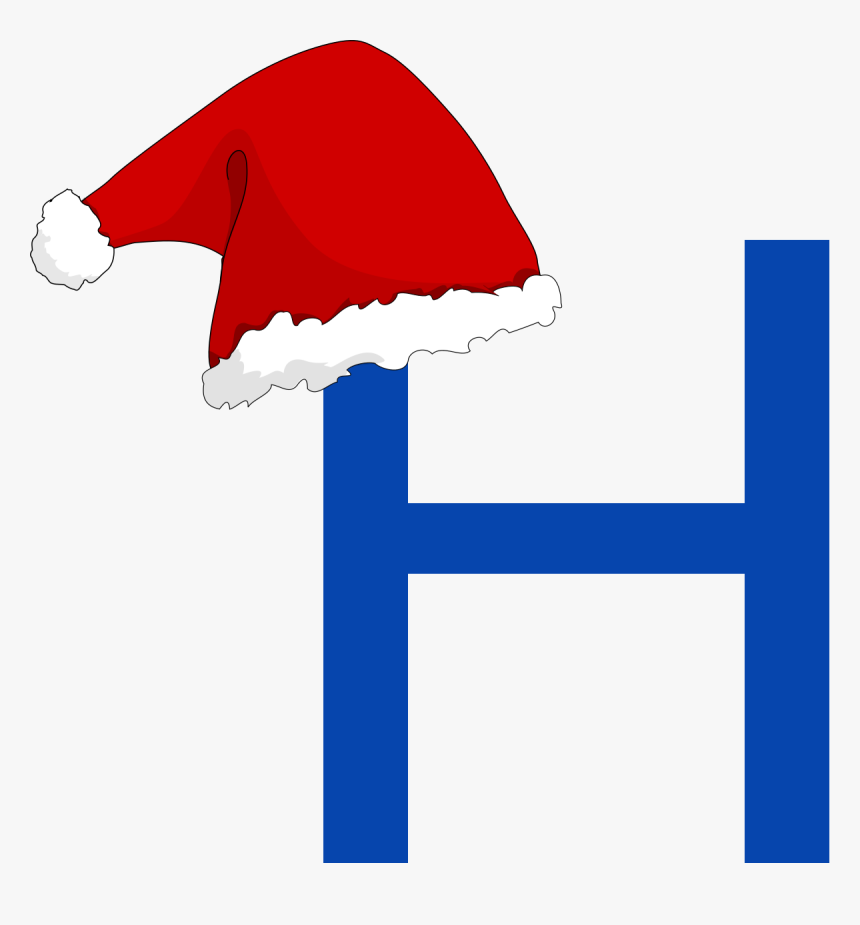 Santa Hat H - Santa Hat Clip Art, HD Png Download, Free Download
