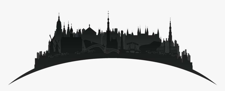 Washington Dc Skyline Cityscape Silhouette - Transparent Amsterdam Skyline Silhouette, HD Png Download, Free Download