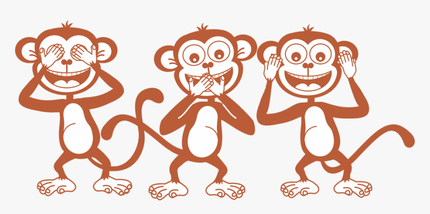 Father Of The Nation Mahatma Gandhi Through His 3 Wise - Three Wise Monkeys Gandhiji, HD Png Download, Free Download