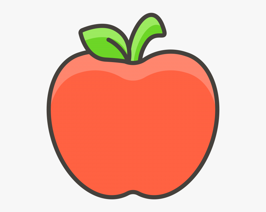 Red Apple Emoji Icon - Red Apple Svg, HD Png Download, Free Download