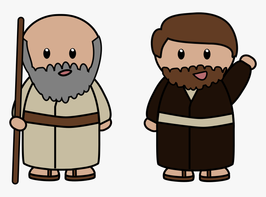 Disciple Face Cliparts - Peter The Apostle Cartoon, HD Png Download, Free Download