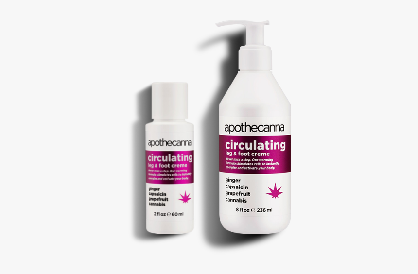 Flowertown Apothecanna Circulating Leg And Foot Creme - Liquid Hand Soap, HD Png Download, Free Download