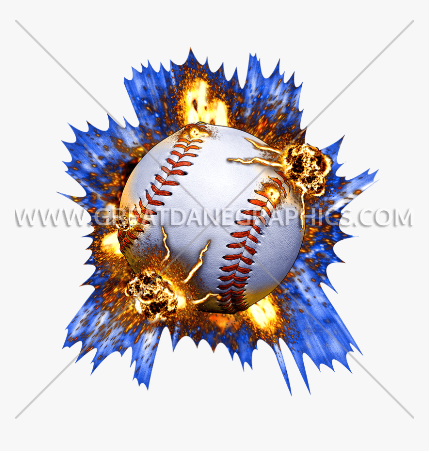 Transparent Baseball Bats Crossed Png - Exploding Softball Clipart, Png Download, Free Download