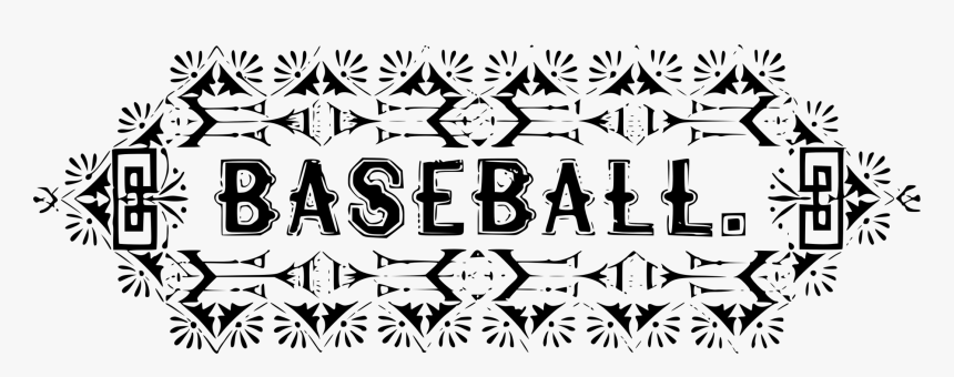 Art,symmetry,monochrome Photography - Clipart Baseball Vintage Free, HD Png Download, Free Download